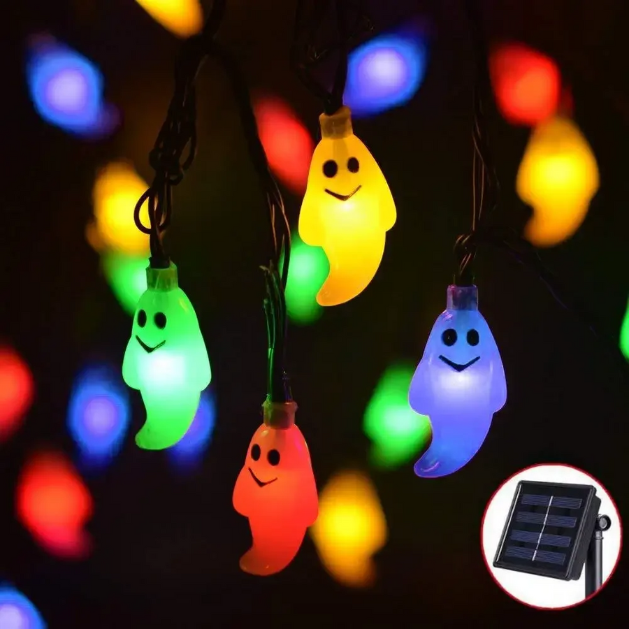 Solar LED Ghost String Lamp