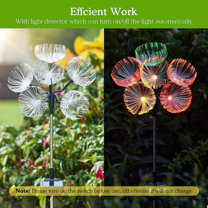 Solar LED jellyfish garden lights