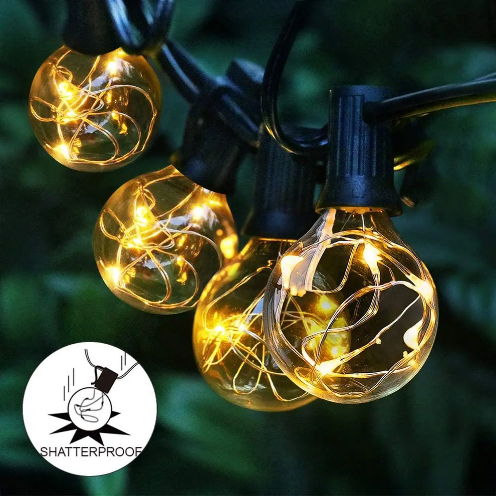 Solar Patio String Light 11 Lights – Lights-AU