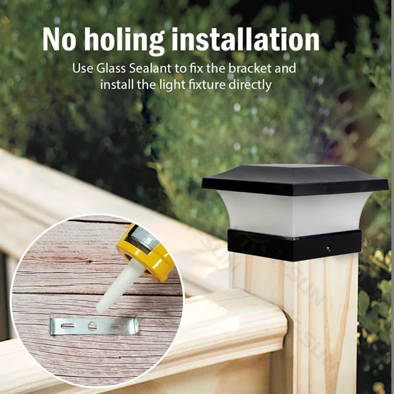 Solar LED Post Deck Cap Light