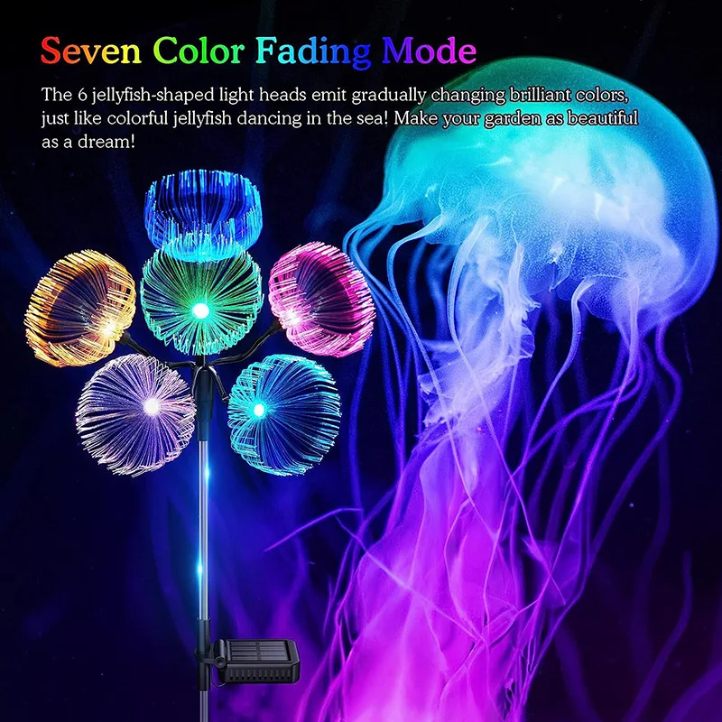 Solar LED jellyfish garden lights