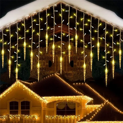 Christmas Lighting LED Icicle Fairy Curtain Light