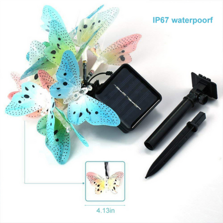 Garden Solar Butterfly String Lights