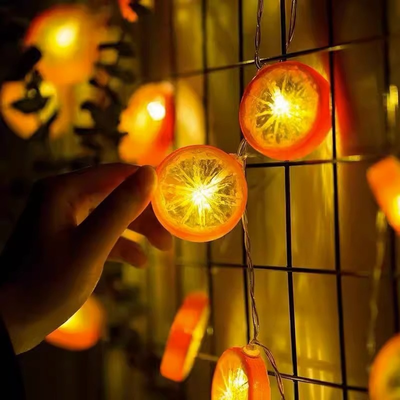 Lemon Slice Shaped String LED Lights (USB)