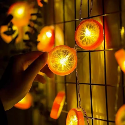 Lemon Slice Shaped String LED Lights (USB)