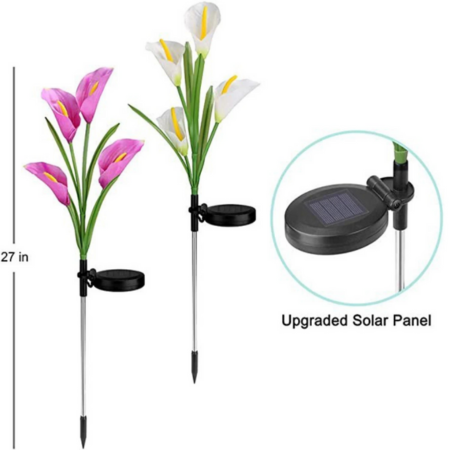 Artificial Lilies Waterproof LED Solar Garden Light